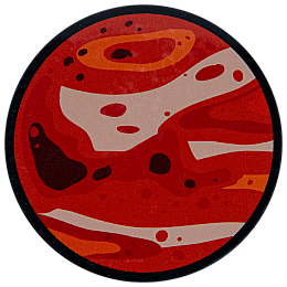 The planet Mars.