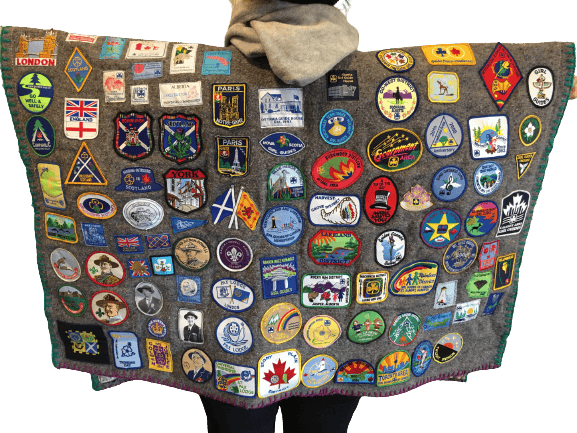 Back of Campfire Poncho.