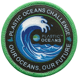 Plastic Oceans Challenge custom sublimated patches