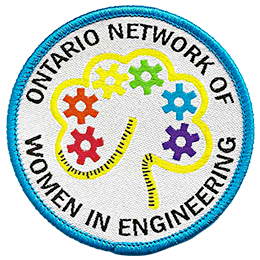 Ontario Network of Women In Engineering custom woven label by Epatches